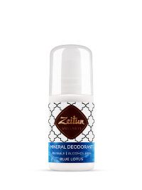 Минеральный шариковый дезодорант Zeitun "Голубой лотос" с коллоидным серебром, 50мл