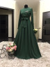 Костюм блуза+юбка "Амира" - зеленый