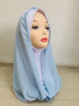 Кувейтский хиджаб Омри голубой