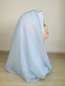 Кувейтский хиджаб Омри голубой