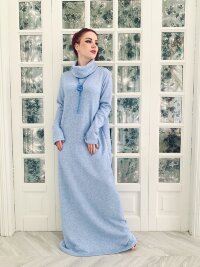 Платье Ангора - голубое