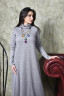 Платье Ангора - серое-голубоймеланж